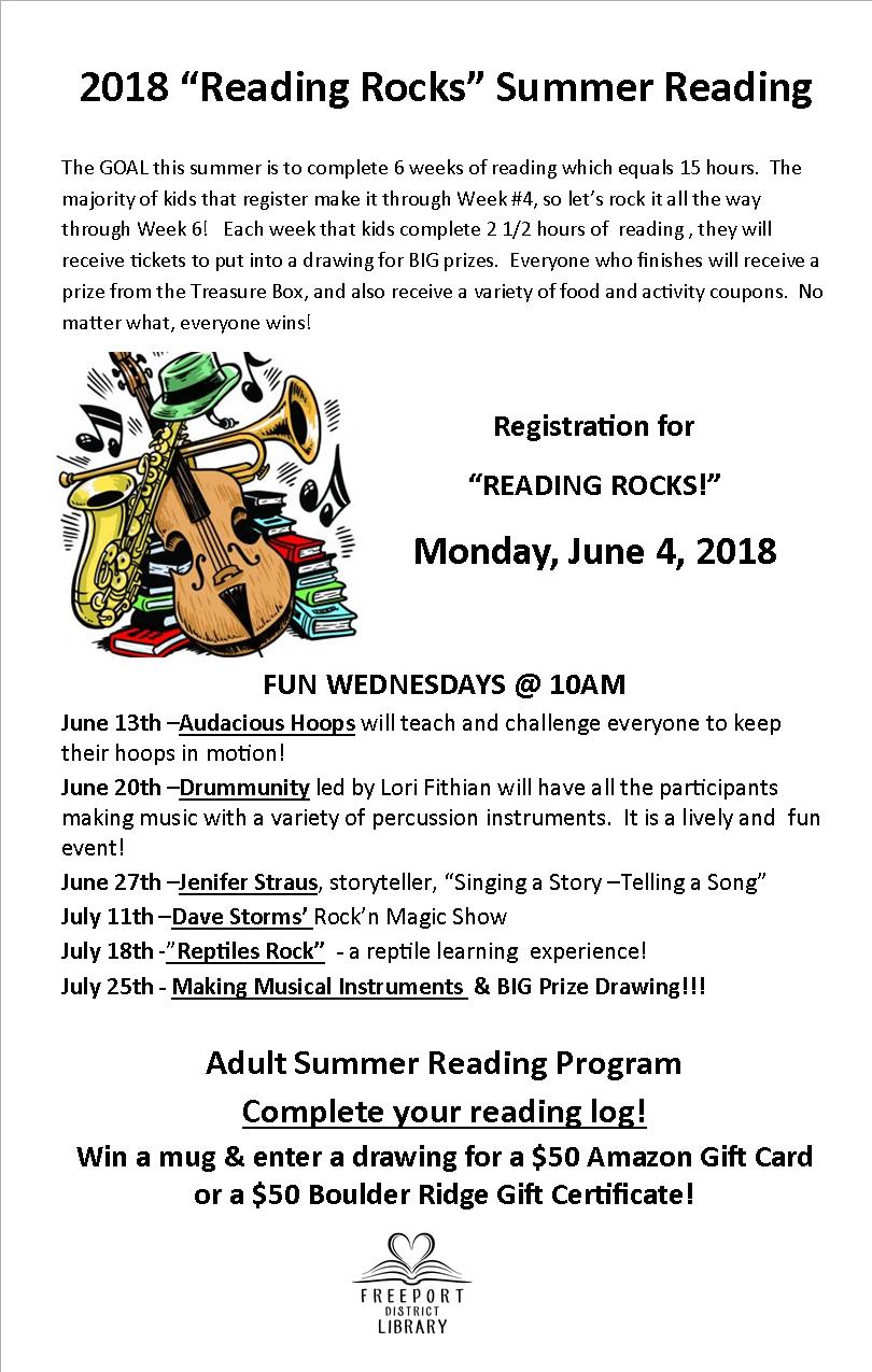 Summer Reading 2018 Flyer