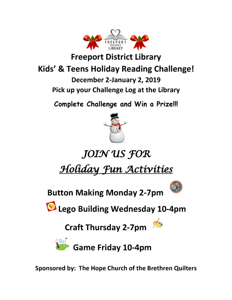 kid holiday challenge 2019