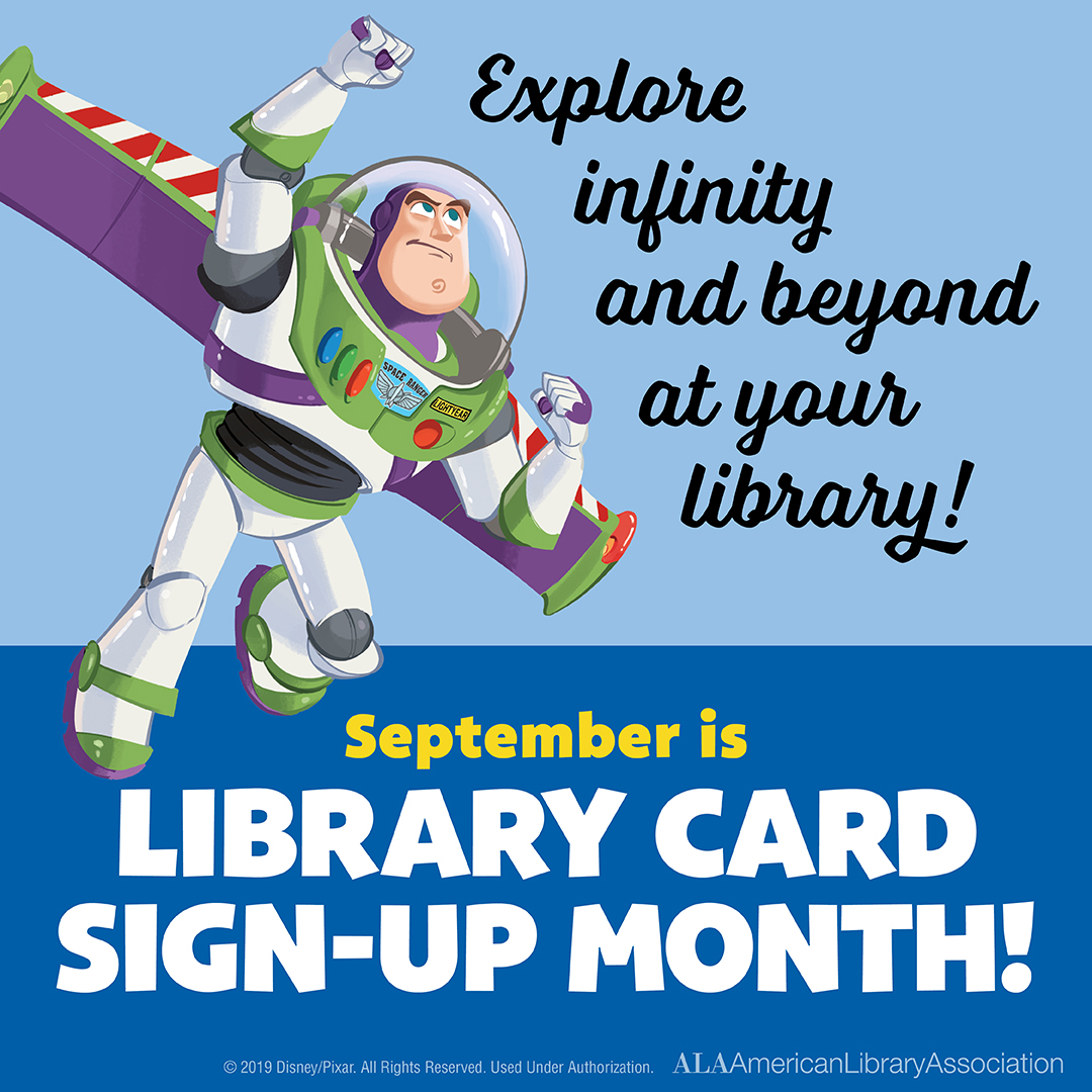 Sept is Library Card Sign Up month