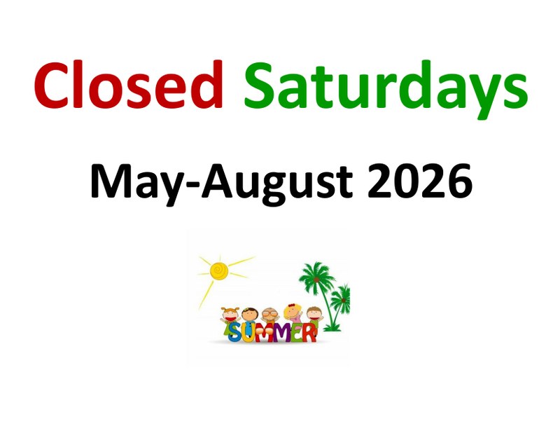 Closed Saturdays.jpg