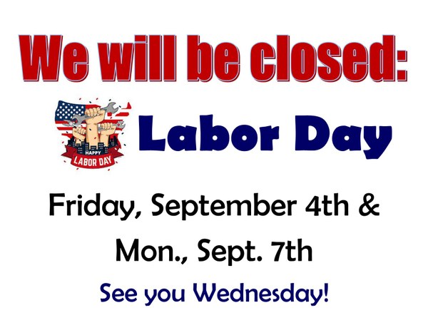 2026 Labor Day Library Closure
